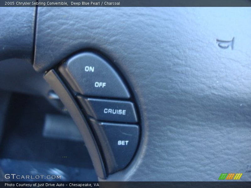 Deep Blue Pearl / Charcoal 2005 Chrysler Sebring Convertible