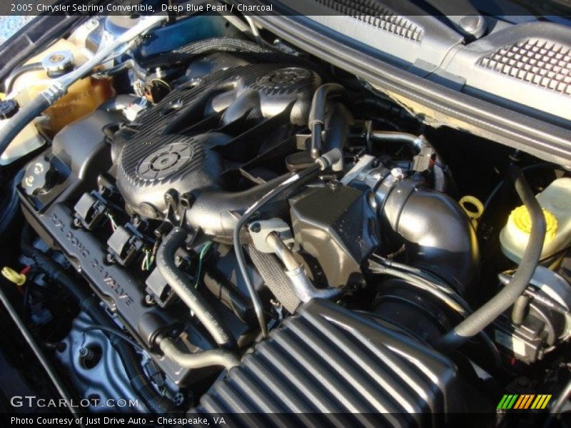 Deep Blue Pearl / Charcoal 2005 Chrysler Sebring Convertible