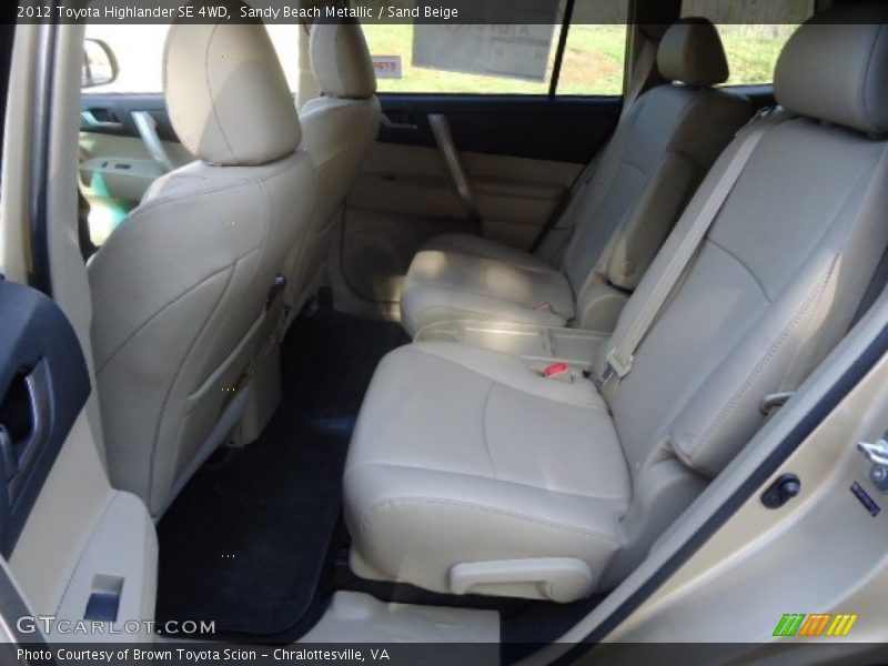 Sandy Beach Metallic / Sand Beige 2012 Toyota Highlander SE 4WD