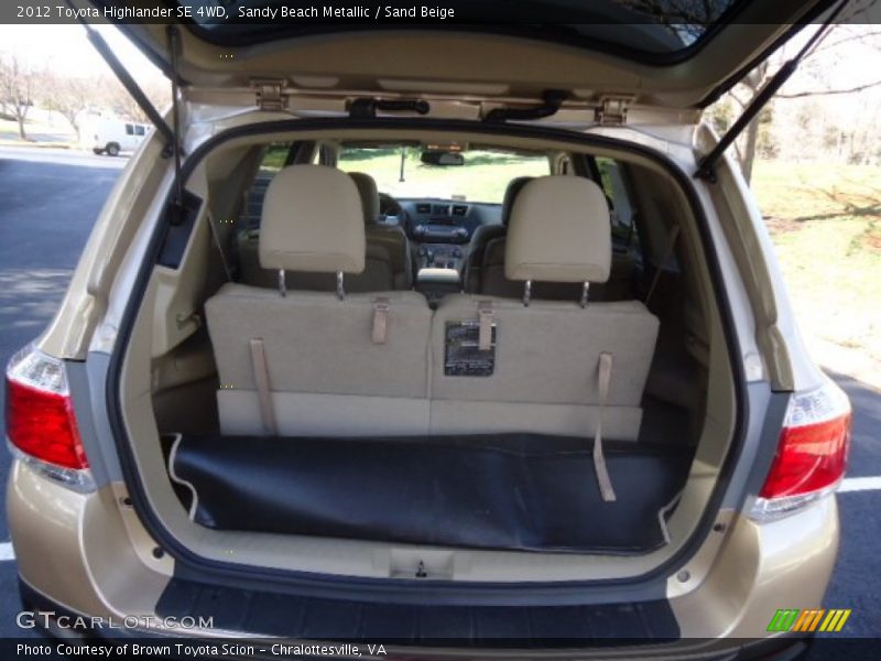 Sandy Beach Metallic / Sand Beige 2012 Toyota Highlander SE 4WD