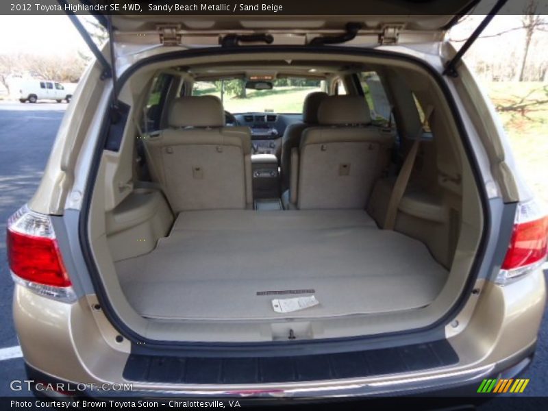 Sandy Beach Metallic / Sand Beige 2012 Toyota Highlander SE 4WD