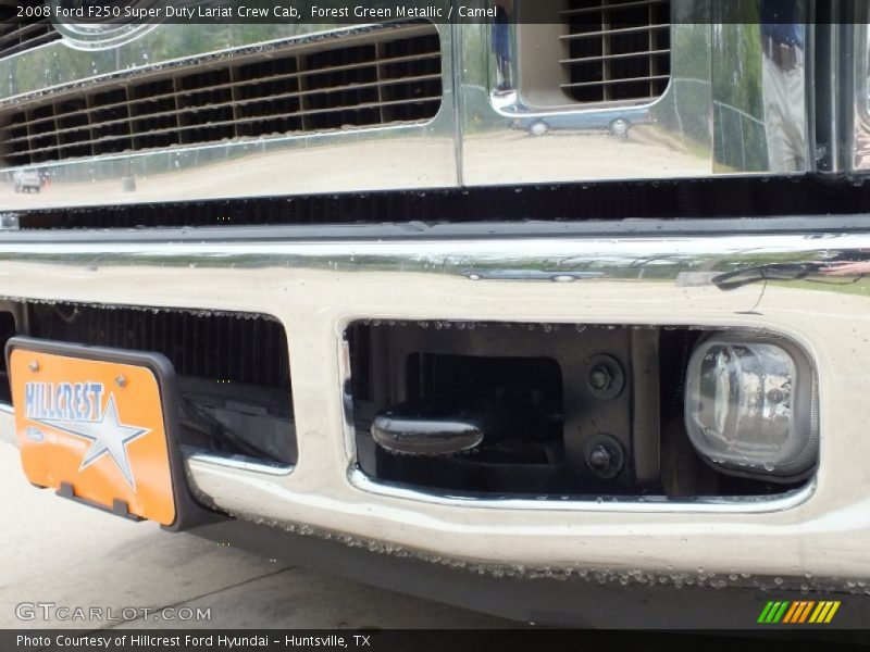 Forest Green Metallic / Camel 2008 Ford F250 Super Duty Lariat Crew Cab