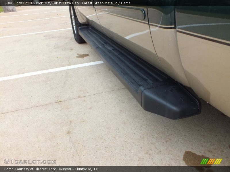 Forest Green Metallic / Camel 2008 Ford F250 Super Duty Lariat Crew Cab