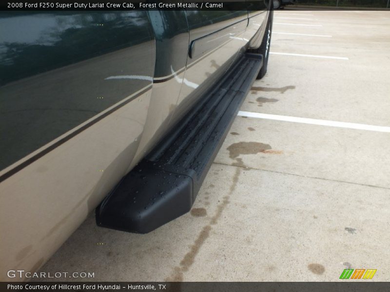 Forest Green Metallic / Camel 2008 Ford F250 Super Duty Lariat Crew Cab