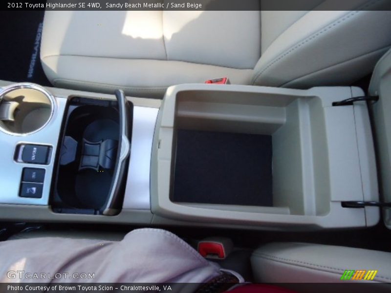 Sandy Beach Metallic / Sand Beige 2012 Toyota Highlander SE 4WD