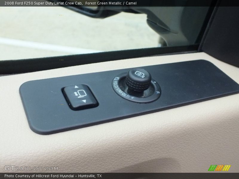 Forest Green Metallic / Camel 2008 Ford F250 Super Duty Lariat Crew Cab