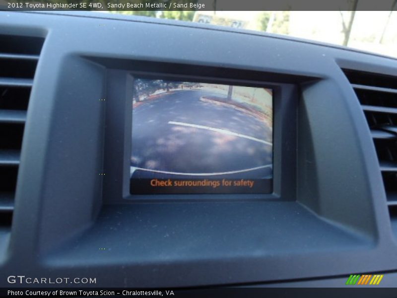 Sandy Beach Metallic / Sand Beige 2012 Toyota Highlander SE 4WD