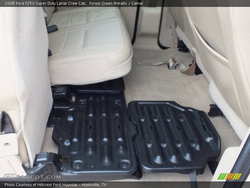 Forest Green Metallic / Camel 2008 Ford F250 Super Duty Lariat Crew Cab
