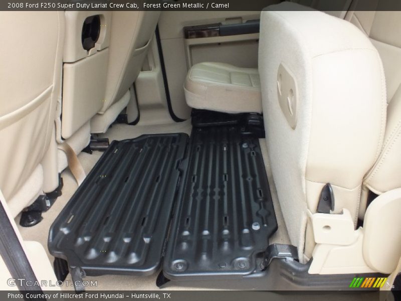 Forest Green Metallic / Camel 2008 Ford F250 Super Duty Lariat Crew Cab