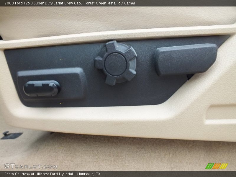 Forest Green Metallic / Camel 2008 Ford F250 Super Duty Lariat Crew Cab