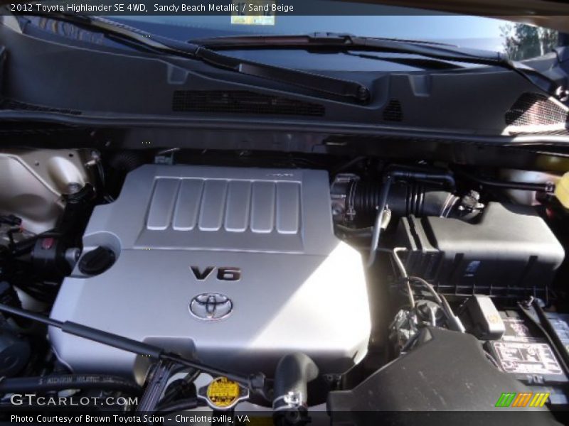 Sandy Beach Metallic / Sand Beige 2012 Toyota Highlander SE 4WD