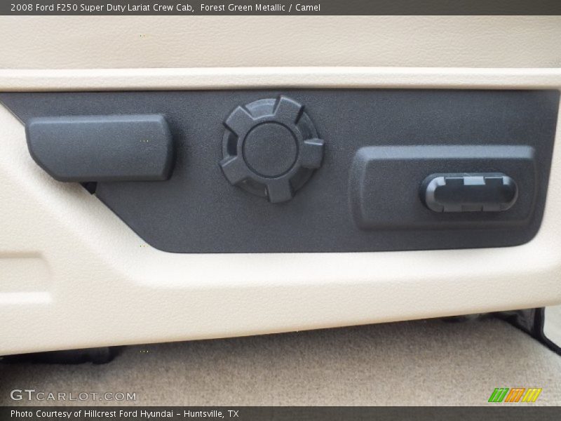Forest Green Metallic / Camel 2008 Ford F250 Super Duty Lariat Crew Cab