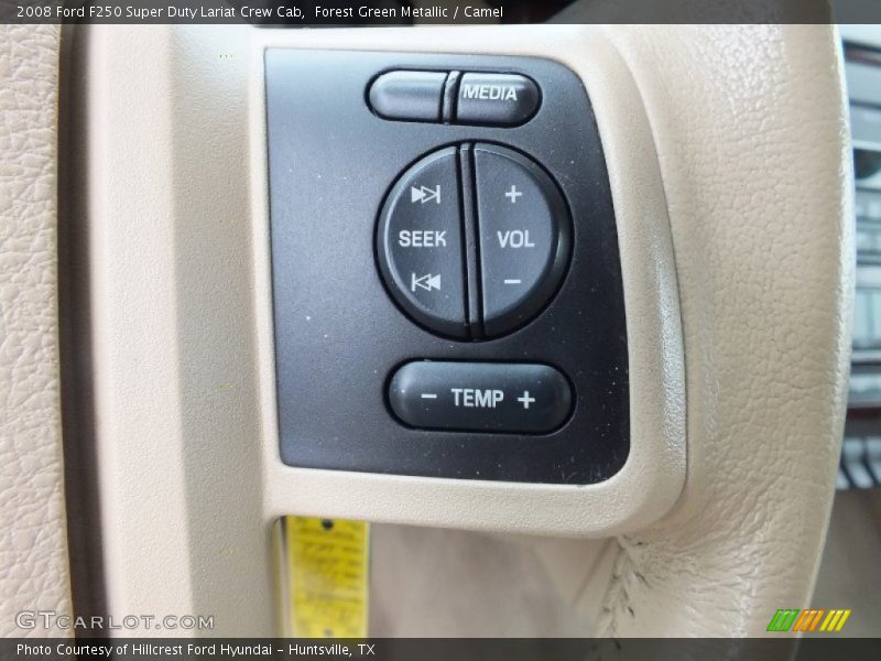 Forest Green Metallic / Camel 2008 Ford F250 Super Duty Lariat Crew Cab