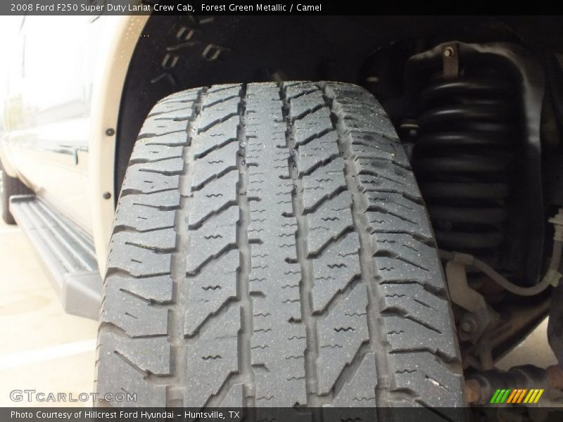 Forest Green Metallic / Camel 2008 Ford F250 Super Duty Lariat Crew Cab