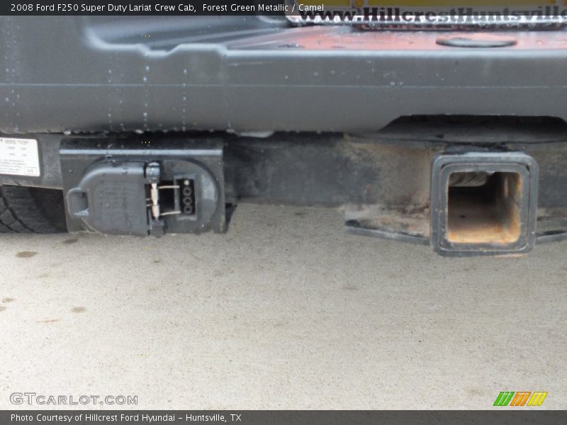 Forest Green Metallic / Camel 2008 Ford F250 Super Duty Lariat Crew Cab