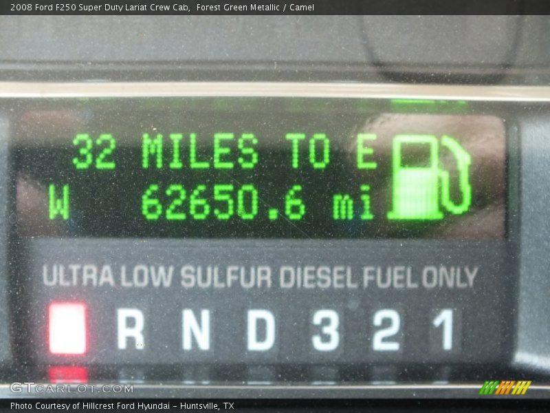 Forest Green Metallic / Camel 2008 Ford F250 Super Duty Lariat Crew Cab