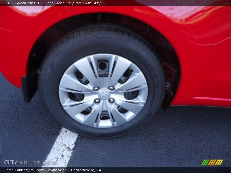 Absolutely Red / Ash Gray 2012 Toyota Yaris LE 3 Door