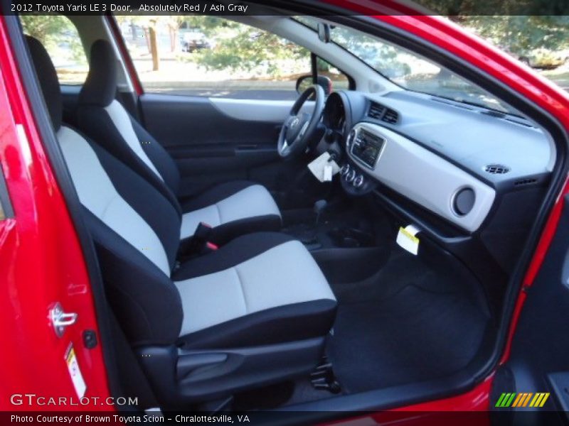 Absolutely Red / Ash Gray 2012 Toyota Yaris LE 3 Door