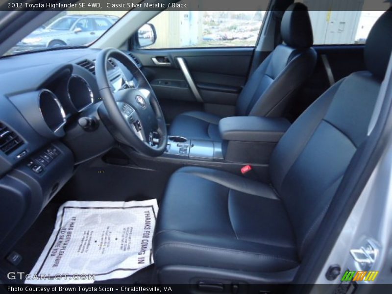 Classic Silver Metallic / Black 2012 Toyota Highlander SE 4WD