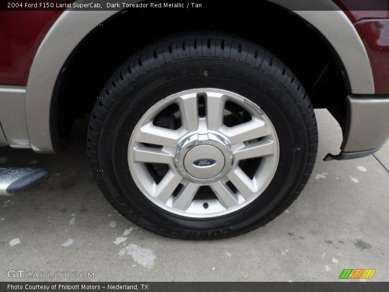 Dark Toreador Red Metallic / Tan 2004 Ford F150 Lariat SuperCab