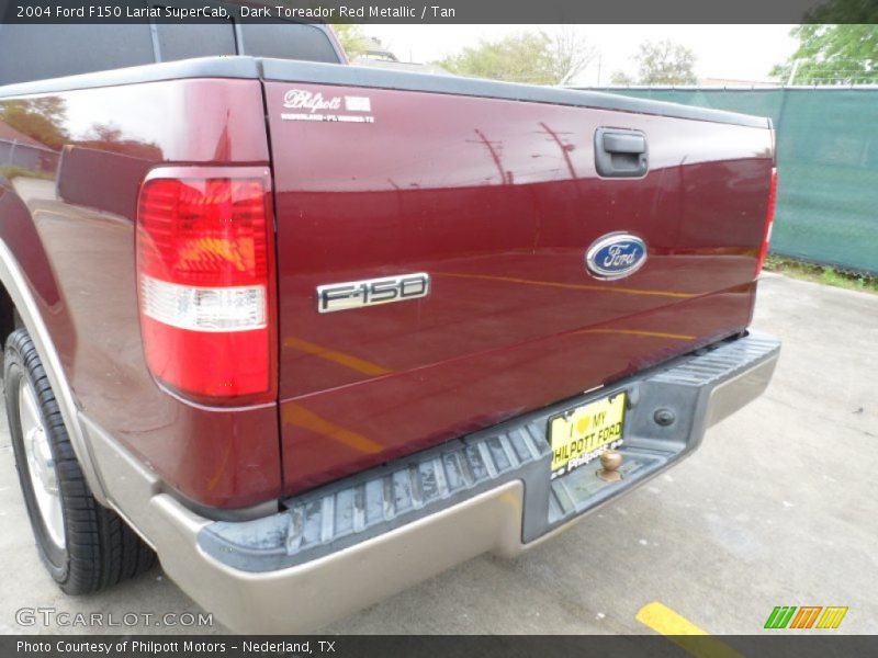 Dark Toreador Red Metallic / Tan 2004 Ford F150 Lariat SuperCab