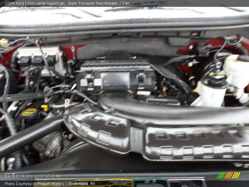 Dark Toreador Red Metallic / Tan 2004 Ford F150 Lariat SuperCab