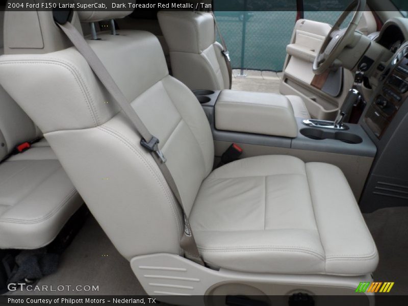 Dark Toreador Red Metallic / Tan 2004 Ford F150 Lariat SuperCab