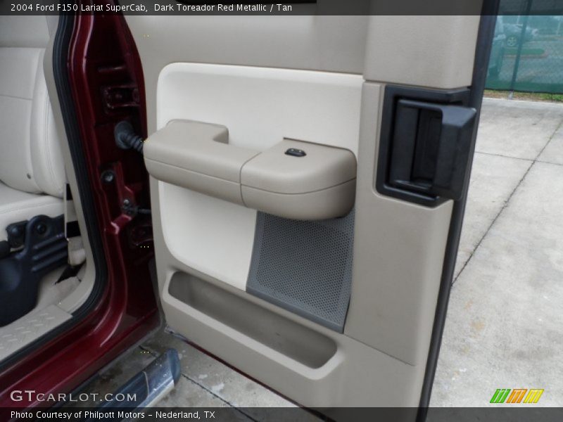 Dark Toreador Red Metallic / Tan 2004 Ford F150 Lariat SuperCab