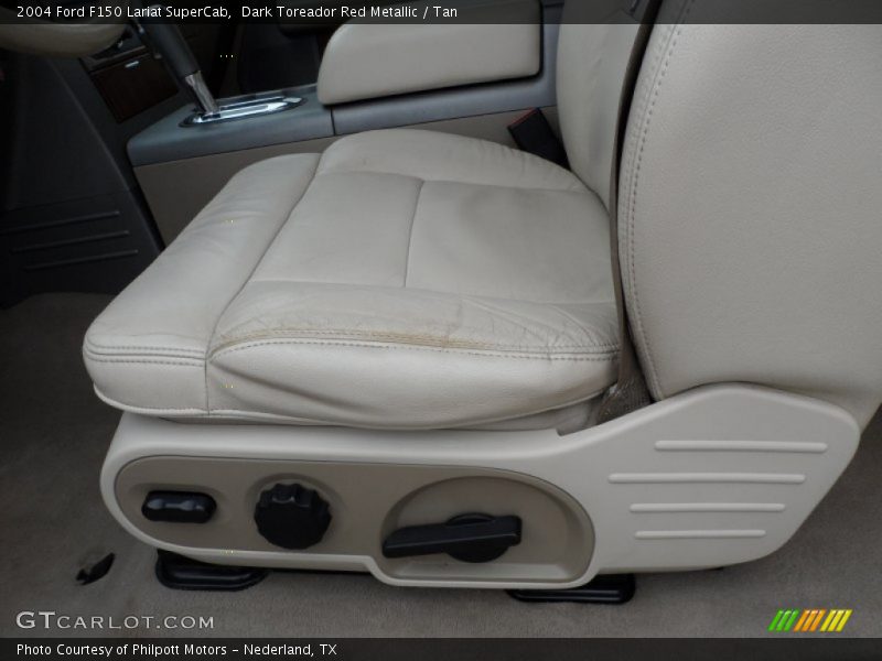 Dark Toreador Red Metallic / Tan 2004 Ford F150 Lariat SuperCab