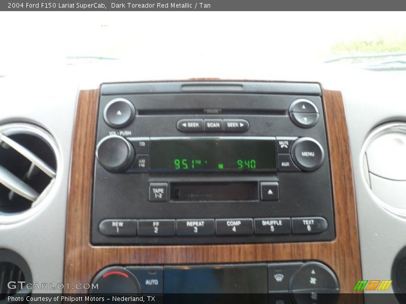 Dark Toreador Red Metallic / Tan 2004 Ford F150 Lariat SuperCab