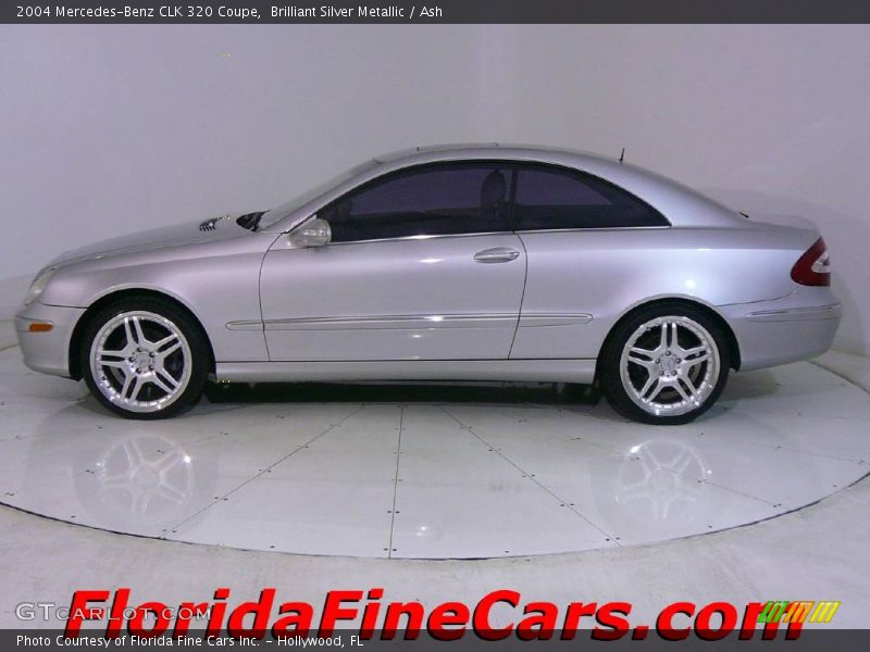 Brilliant Silver Metallic / Ash 2004 Mercedes-Benz CLK 320 Coupe