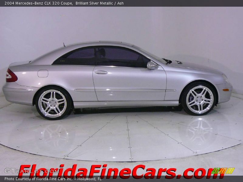 Brilliant Silver Metallic / Ash 2004 Mercedes-Benz CLK 320 Coupe