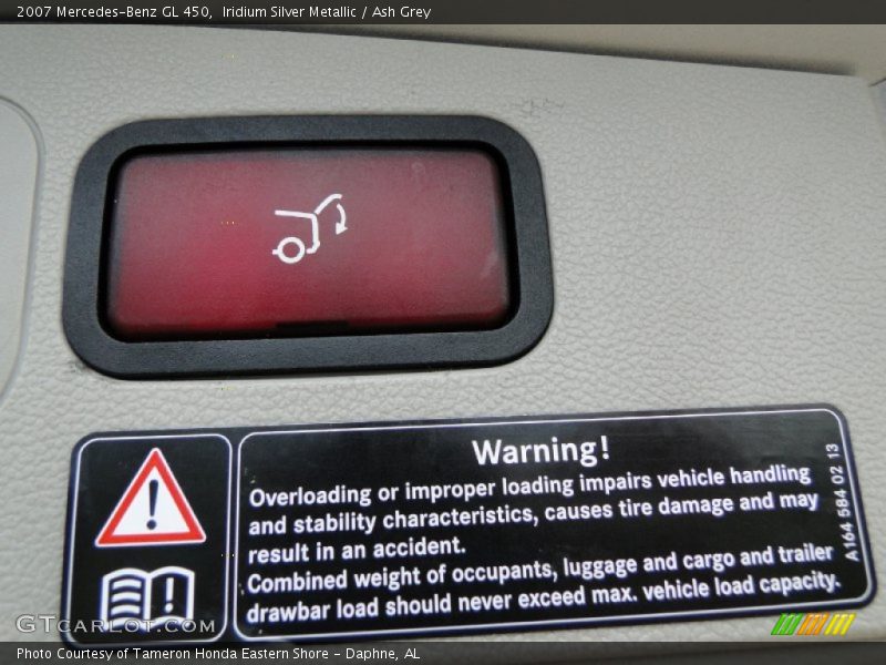 Iridium Silver Metallic / Ash Grey 2007 Mercedes-Benz GL 450