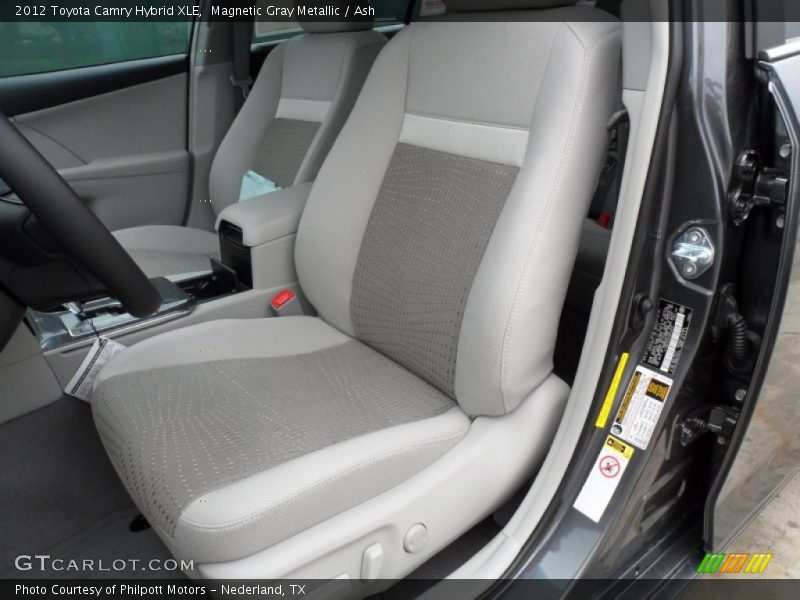 Front Seat of 2012 Camry Hybrid XLE