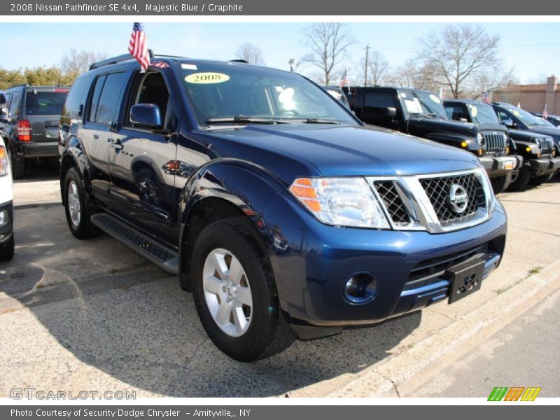 Majestic Blue / Graphite 2008 Nissan Pathfinder SE 4x4