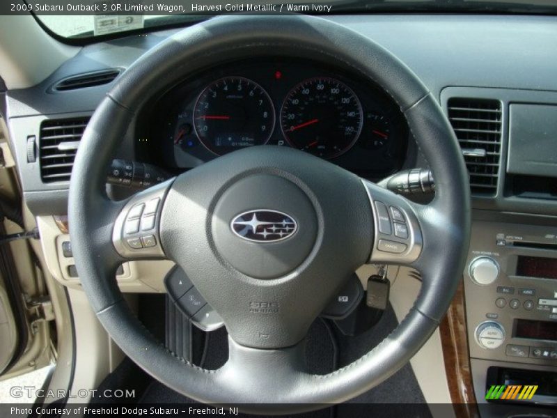 Harvest Gold Metallic / Warm Ivory 2009 Subaru Outback 3.0R Limited Wagon