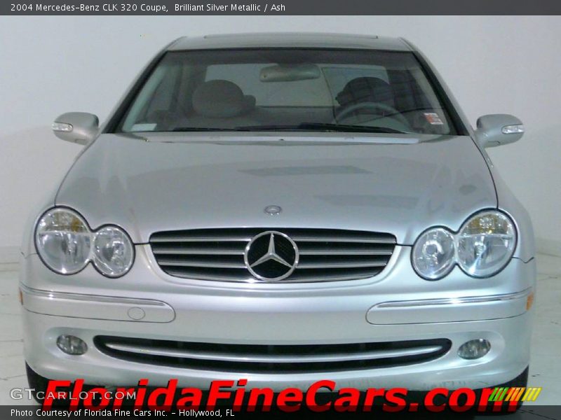 Brilliant Silver Metallic / Ash 2004 Mercedes-Benz CLK 320 Coupe