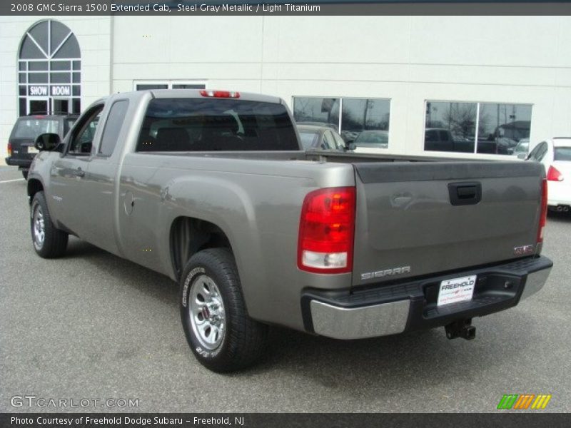 Steel Gray Metallic / Light Titanium 2008 GMC Sierra 1500 Extended Cab