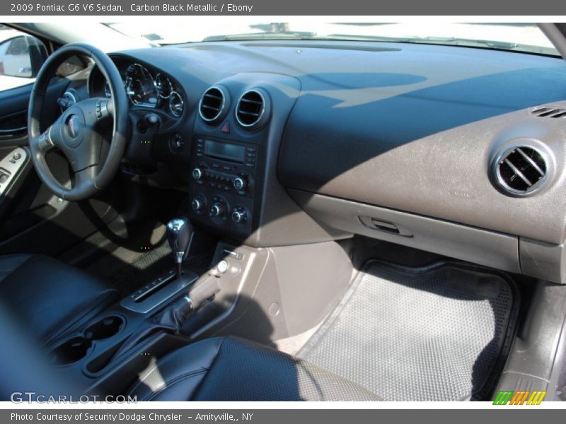 Carbon Black Metallic / Ebony 2009 Pontiac G6 V6 Sedan
