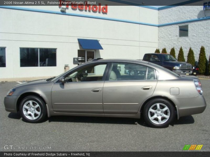 Polished Pewter Metallic / Blond 2006 Nissan Altima 2.5 SL