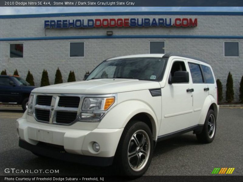 Stone White / Dark Slate Gray/Light Slate Gray 2010 Dodge Nitro SE 4x4