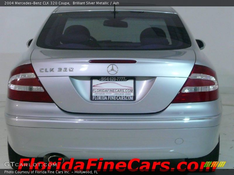 Brilliant Silver Metallic / Ash 2004 Mercedes-Benz CLK 320 Coupe