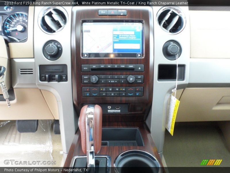 White Platinum Metallic Tri-Coat / King Ranch Chaparral Leather 2012 Ford F150 King Ranch SuperCrew 4x4