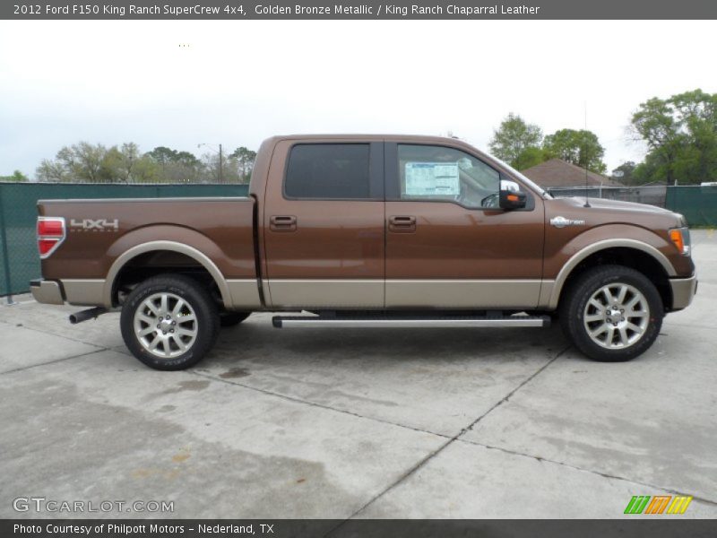 Golden Bronze Metallic / King Ranch Chaparral Leather 2012 Ford F150 King Ranch SuperCrew 4x4