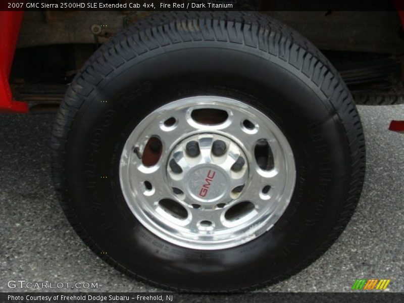 Fire Red / Dark Titanium 2007 GMC Sierra 2500HD SLE Extended Cab 4x4