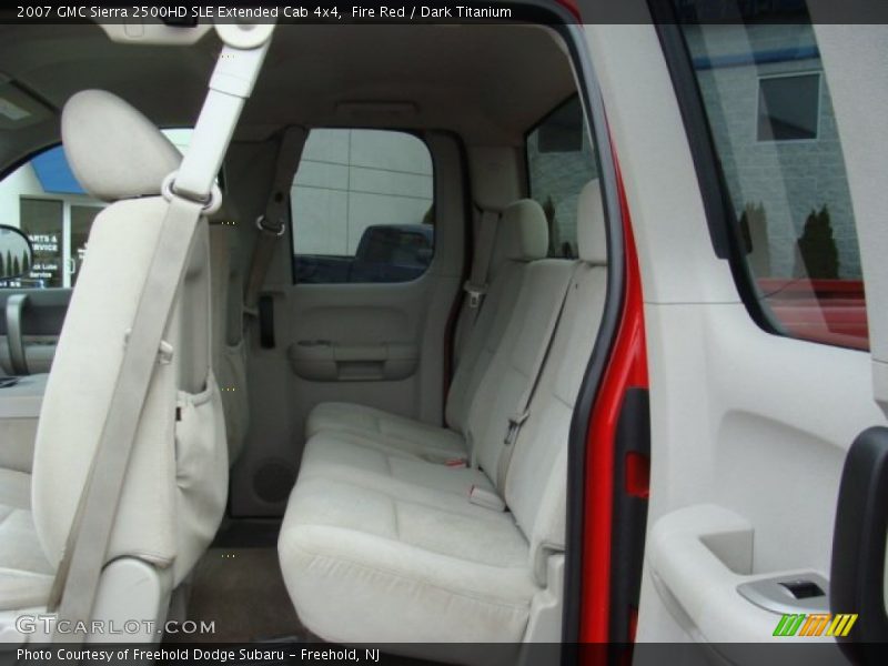 Fire Red / Dark Titanium 2007 GMC Sierra 2500HD SLE Extended Cab 4x4