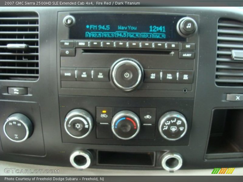 Fire Red / Dark Titanium 2007 GMC Sierra 2500HD SLE Extended Cab 4x4