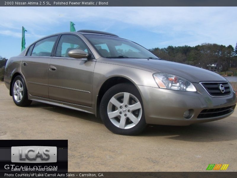 Polished Pewter Metallic / Blond 2003 Nissan Altima 2.5 SL