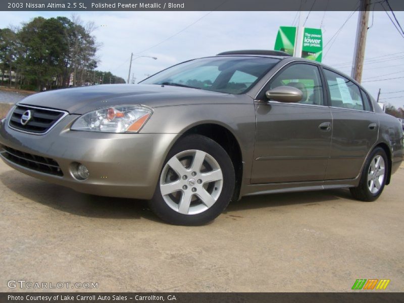Polished Pewter Metallic / Blond 2003 Nissan Altima 2.5 SL
