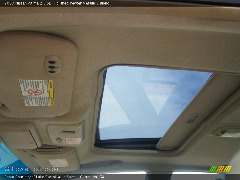 Polished Pewter Metallic / Blond 2003 Nissan Altima 2.5 SL